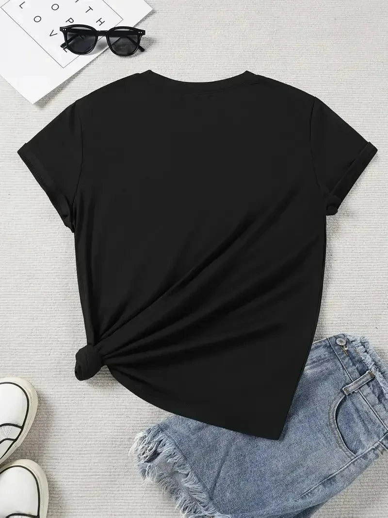 Stay Salty You Are The Salt of The Earth Female Tshirt Street Breathable T-Shirts O-Neck Cool Short Sleeve Simple Loose T-Shirt
